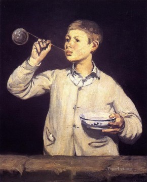 Niño haciendo burbujas Eduard Manet Pinturas al óleo